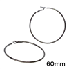 BLACK THIN HOOPS
