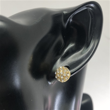 GOLD BALL STUD EARING