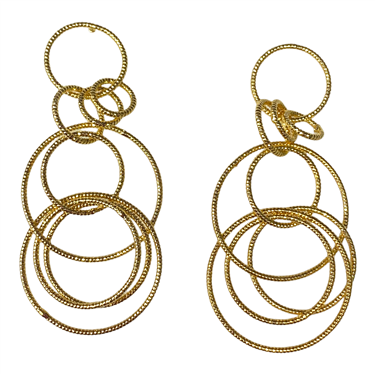 GOLD DANGLING EARRING