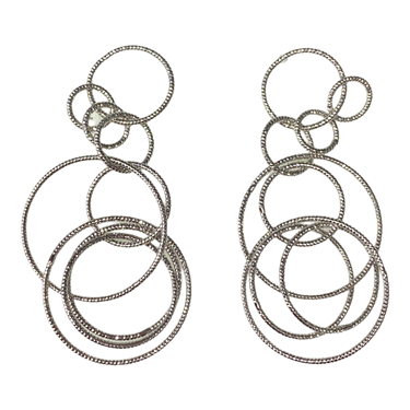 SILVER DANGLING EARRING
