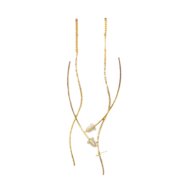 GOLD LINE DANGLING EARRING