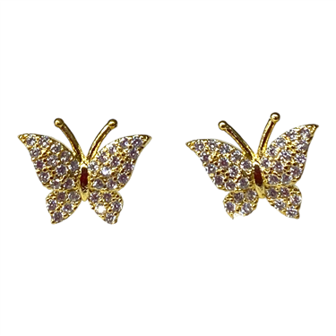 GOLD BUTTERFLY EARRING