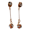 ROSEGOLD BALL DANGLING EARRING