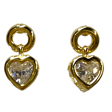GOLD SMALL HEART EARRING
