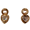 ROSE GOLD STUD HEART EARRING
