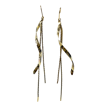 GOLD DANGLING EARRING