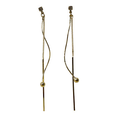 GOLD DANGLING EARRING