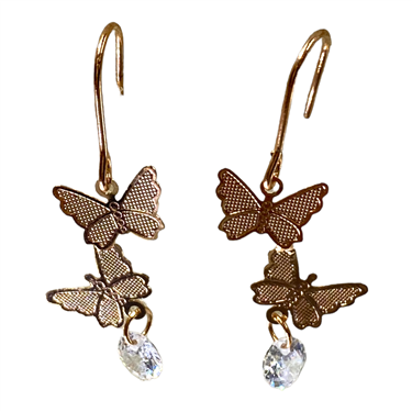 ROSE GOLD BUTTERFLY EARRING