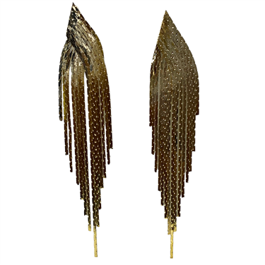 GOLD DANGLING EARRING