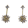 GOLD SNOW FLOWER EARRING