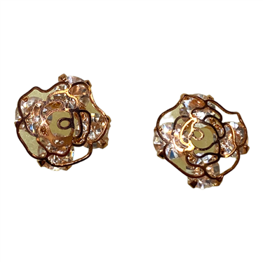 ROSE GOLD FLOWER EARRING