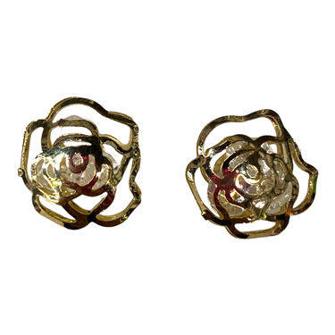 GOLD FLOWER EARRING