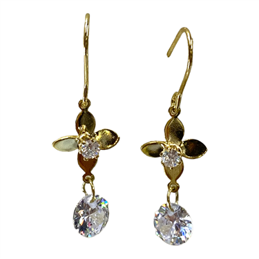 GOLD FLOWER EARRING