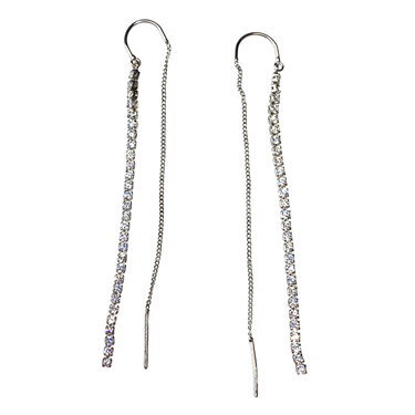 SILVER DANGLING NECKLACE