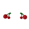 SILVER CHERRY EARRING