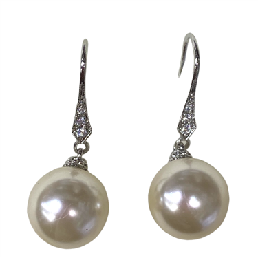 SILVER DANGLING EARRING