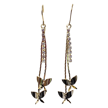 GOLD BUTTERFLY EARRING