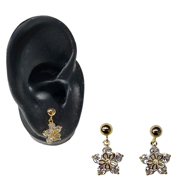 GOLD DAINTY FLOWER EARRING