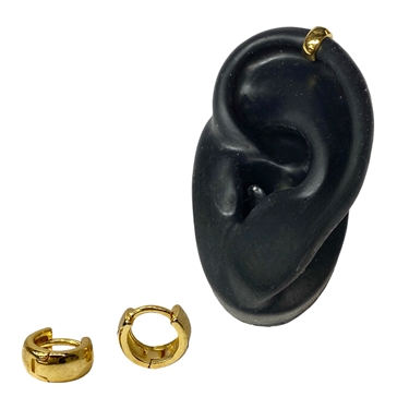 GOLD THICK HUGGIE EARRING