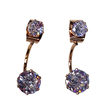 ROSEGOLD DOUBLE EARRING