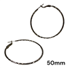 BLACK THIN HOOPS