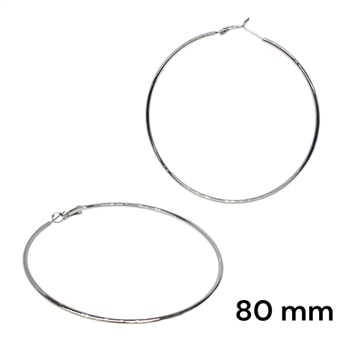 SILVER THIN HOOPS