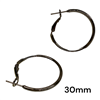 BLACK THIN HOOPS