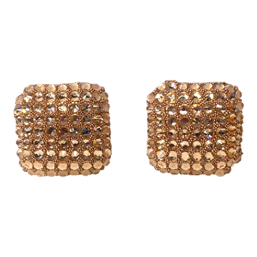 PEACH CLIP ON EARRING