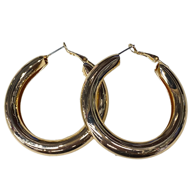 GOLD HOLLOW HOOPS