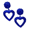 EXAGGERATED METAL HEART EARRING