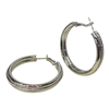 SILVER ROUND HOOP