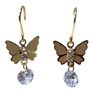 GOLD BUTTERFLY EARRING
