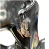 SILVER BUTTERFLY DANGLING EARRING