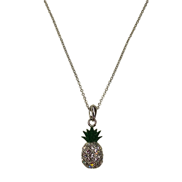SILVER PINEAPPLE NECKLACE