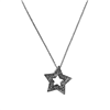 SILVER STAR CUBIC ZIRCONIA NECKLACE