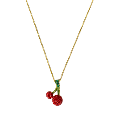 GOLD CHERRY NECKLACE