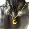 GOLD MENISCUS NECKLACE