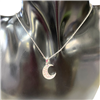 SILVER MENISCUS NECKLACE