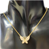 GOLD BUTTERFLY NECKLACE