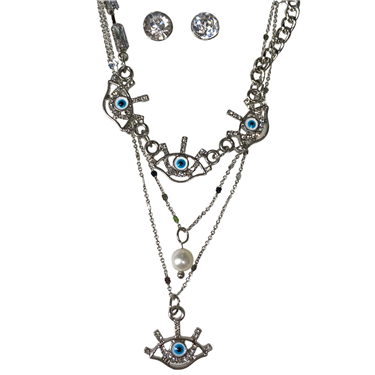 EVIL EYE NECKLACE SET