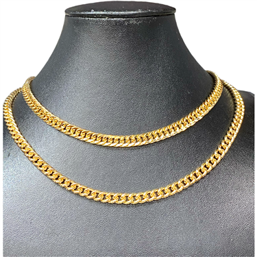 GOLD SET CUBAN CHAIN