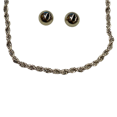 SILVER CHAIN NECKLACE SET