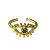 LIGHT BLUE EVIL EYE RING