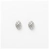 Oval Crackle Textured Stud Earrings