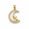 Gold Moon & Star Mother-of-Pearl Pendant