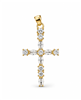 Pearl CZ Cross Pendant