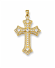 Vintage CZ Cross Pendant