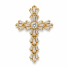 Gold Plated CZ Cross Pendant