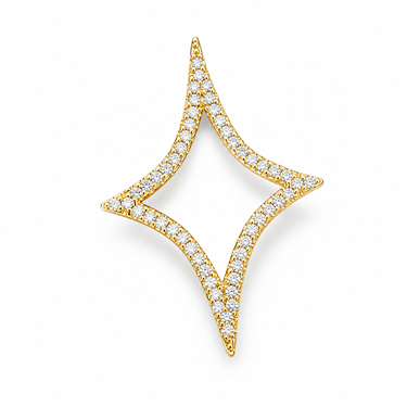 Sparkling Star CZ Pendant