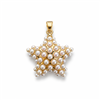 Gold-Plated Pearl Star Pendant